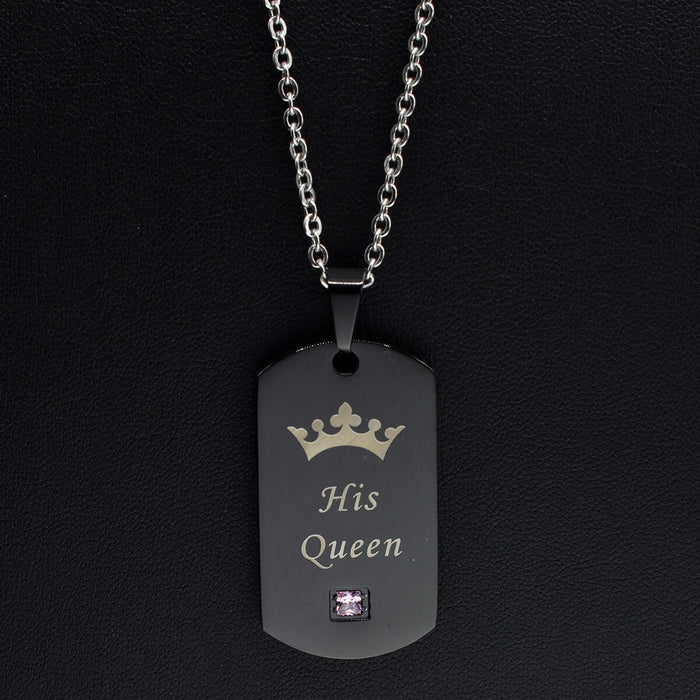 nehzus jewelry couples necklace queen and king jewelry couples tags