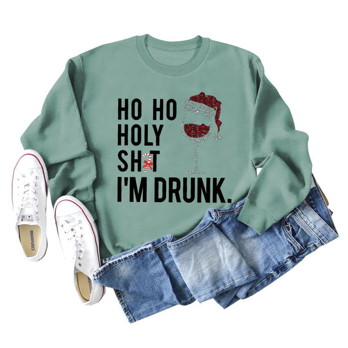 Light green sweater (black word color picture) / S
