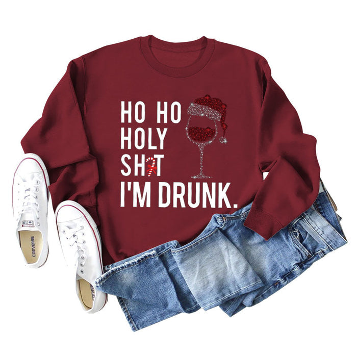 Wine red sweater (white color picture) / S