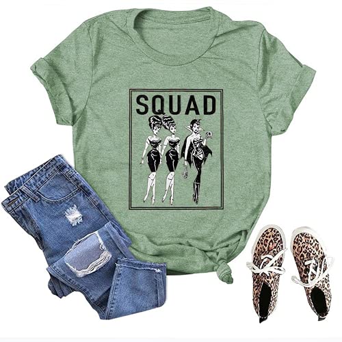 Hocus Pocus Squad T-Shirt for Women Halloween Shirt Squad Shirt