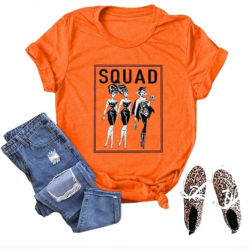 Hocus Pocus Squad T-Shirt for Women Halloween Shirt Squad Shirt