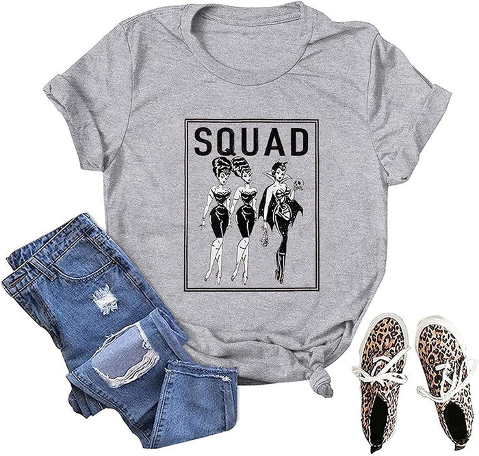 Hocus Pocus Squad T-Shirt for Women Halloween Shirt Squad Shirt