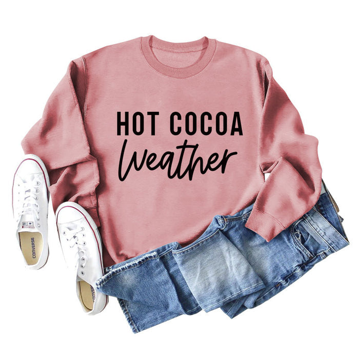 Rose gold sweater (black font) / S