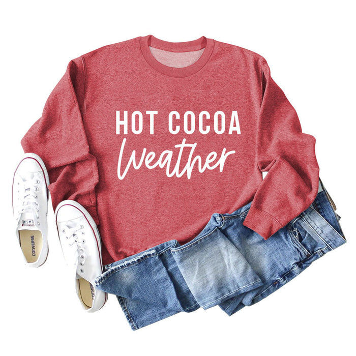 Red sweater (white font) / S