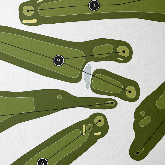 Houlton Community Golf Course | Golf Course Print | Close Up