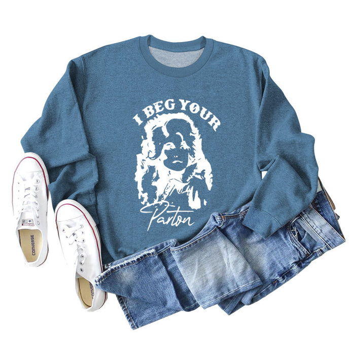 Blue sweater (white color picture) / S