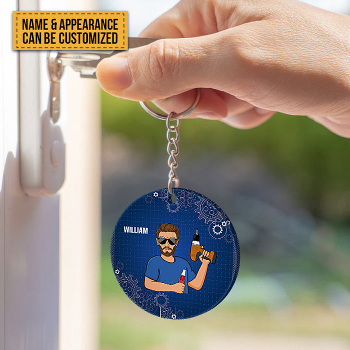 I Can Fix Anything Except Stupid - Customized Keychain - Personality Gift - Gift For Dad Husband