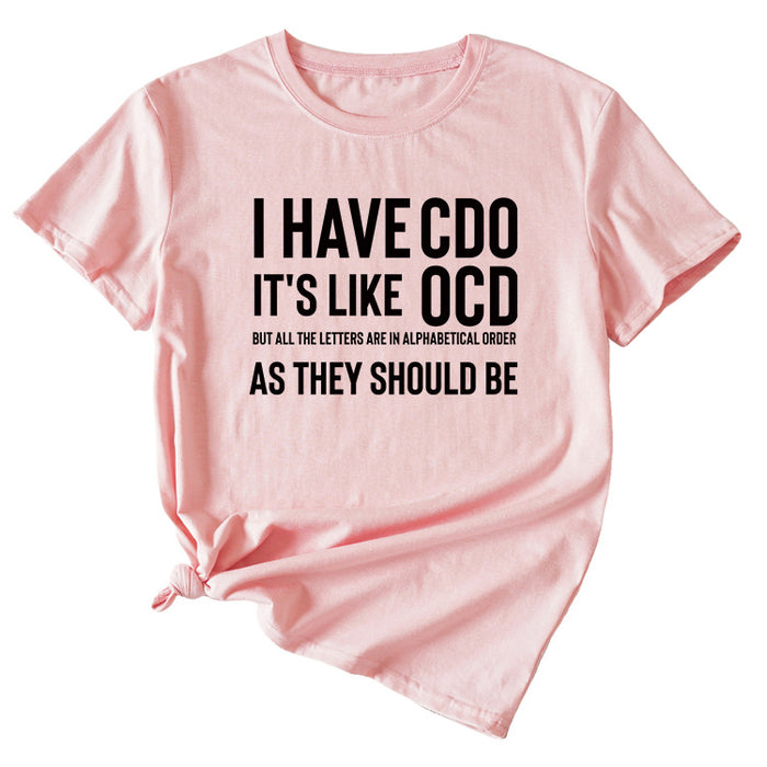 Pink (black font) / S