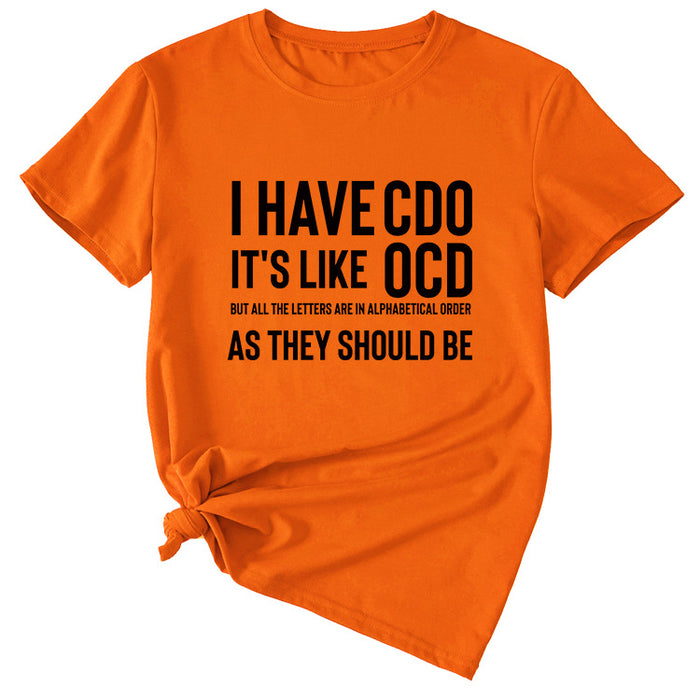 Orange (black font) / S