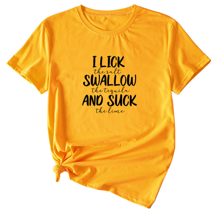 Mustard Yellow (black font) / S