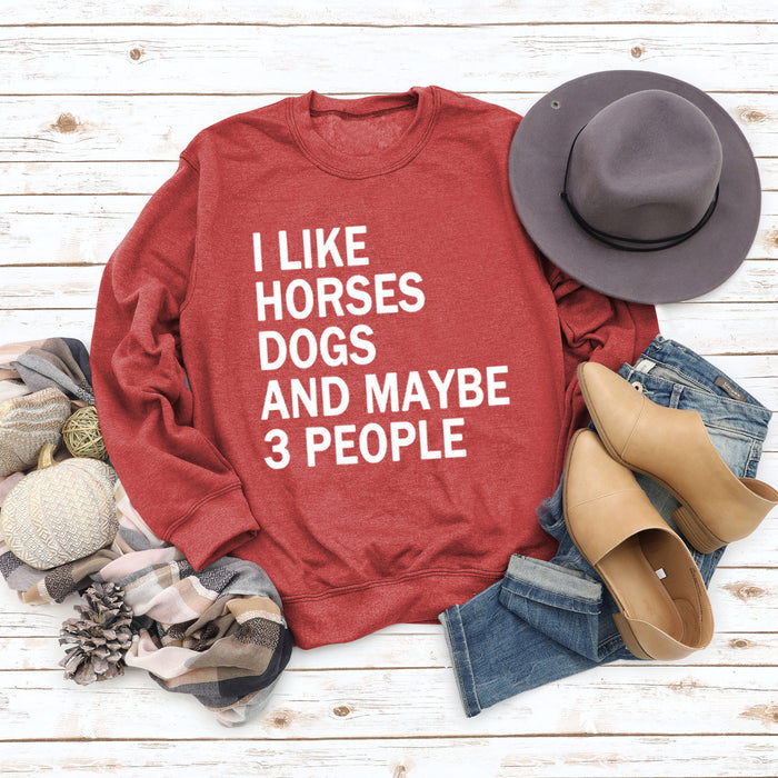 Red sweater (white font) / S