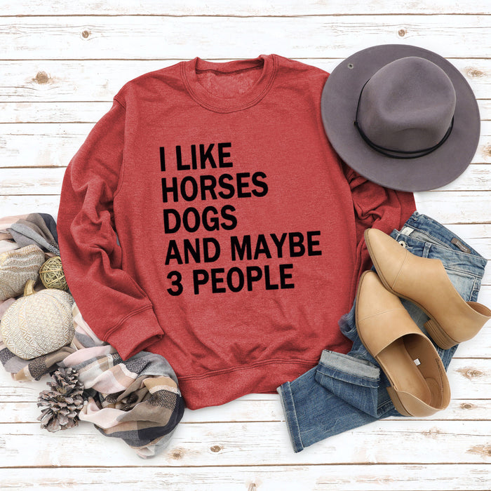 Red sweater (black font) / S