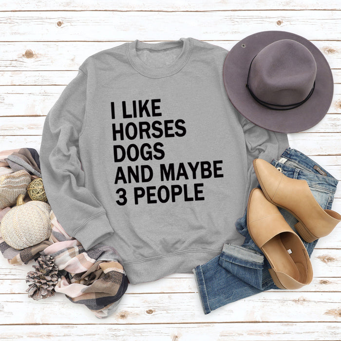 Gray sweater (black font) / S
