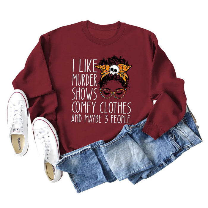 Wine red sweater (white color picture) / S
