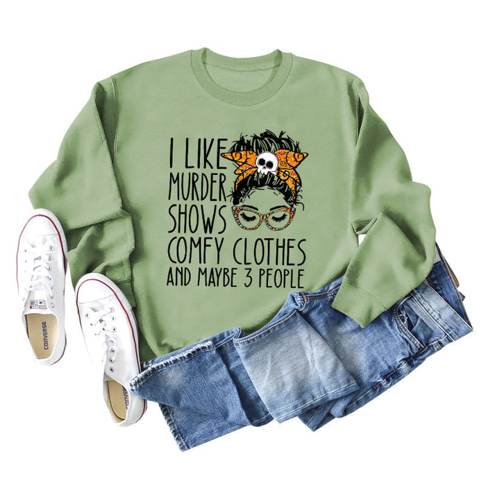 Olive green sweater (black color picture) / S