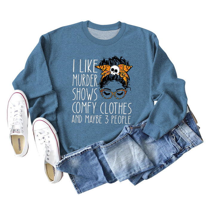 Blue sweater (white color picture) / S