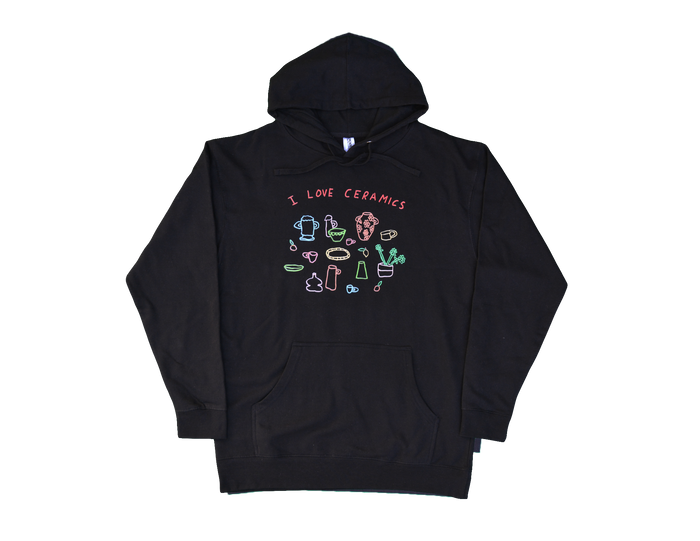 I Love Ceramics Hoodie - Black
