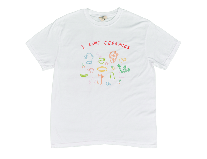 I Love Ceramics Shirt - Rainbow