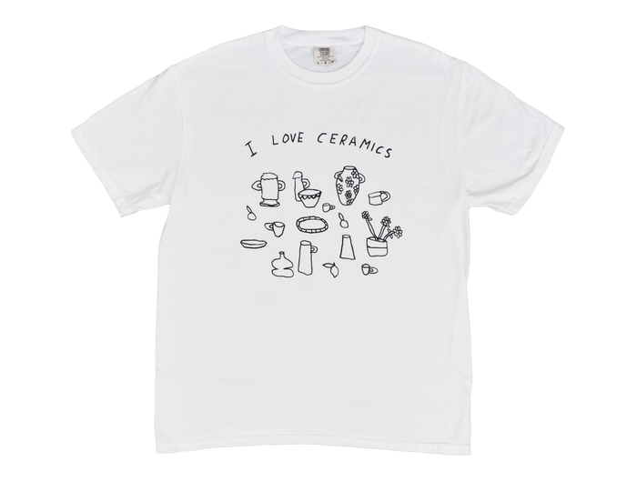I Love Ceramics Shirt - White