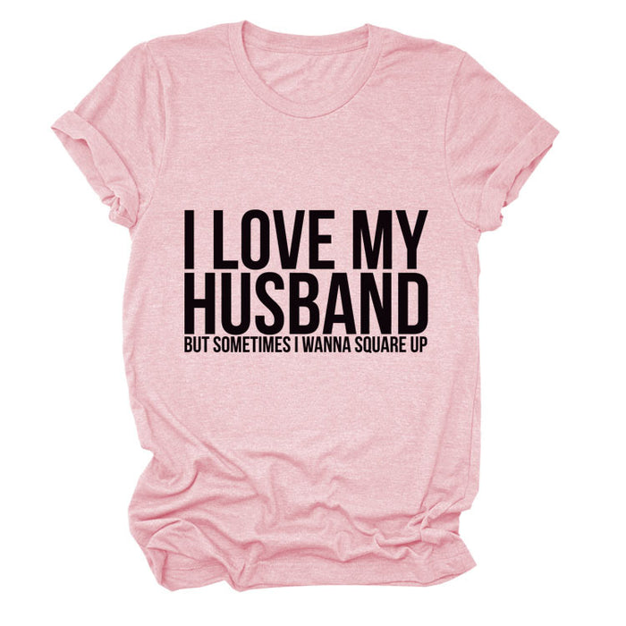 Pink (black font) / S