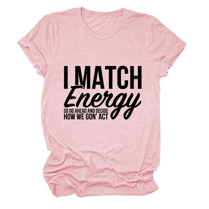 Pink (black font) / S