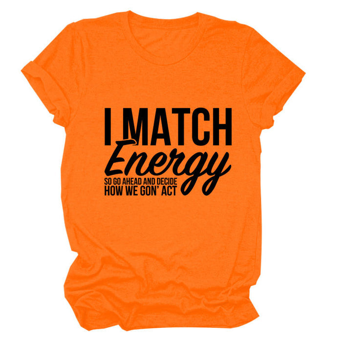 Orange (black font) / S