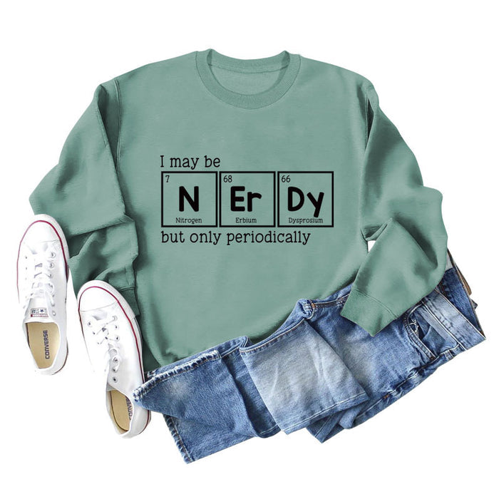 Light green sweater (black font) / S