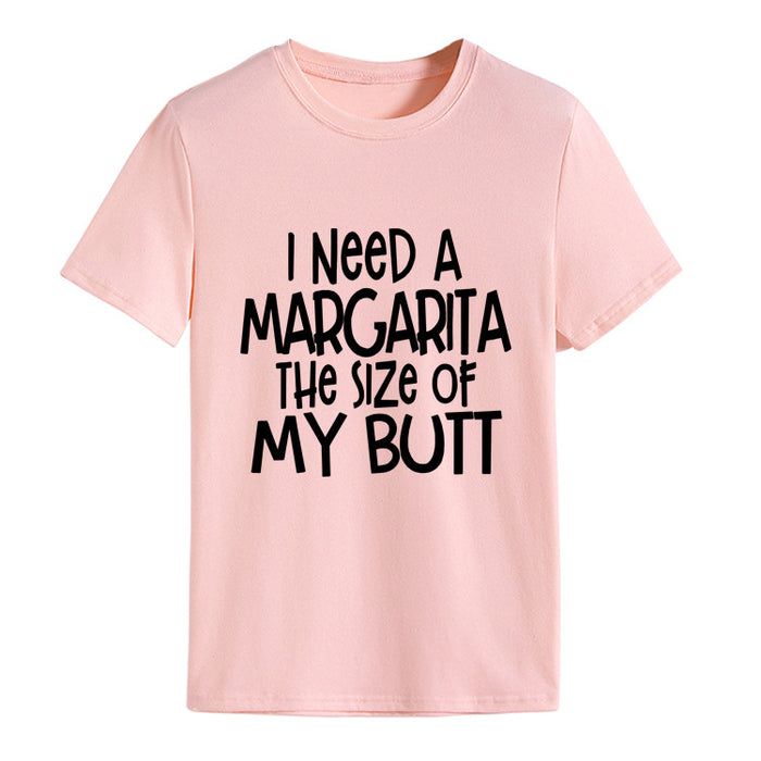 Pink (black font) / S