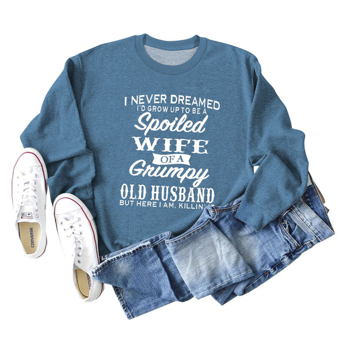 Blue hoodie (white font) / S