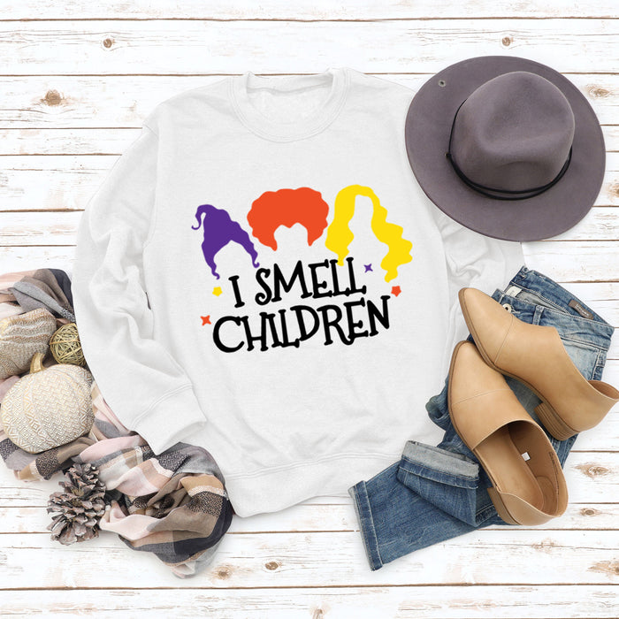 I SMELL CHILDREN Letter Printing Autumn and Winter Ladies Long Sleeve Round Neck Sweater