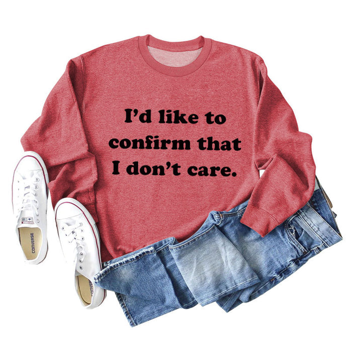 Red hoodie (black font) / S
