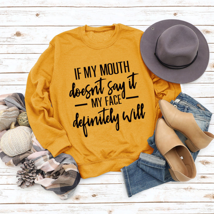 Yellow hoodie (black font) / S
