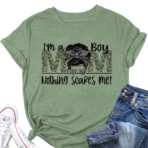 I'm A Boy Mom Nothing Scares Me T-Shirt