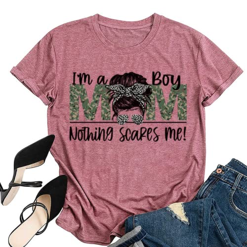 I'm A Boy Mom Nothing Scares Me T-Shirt