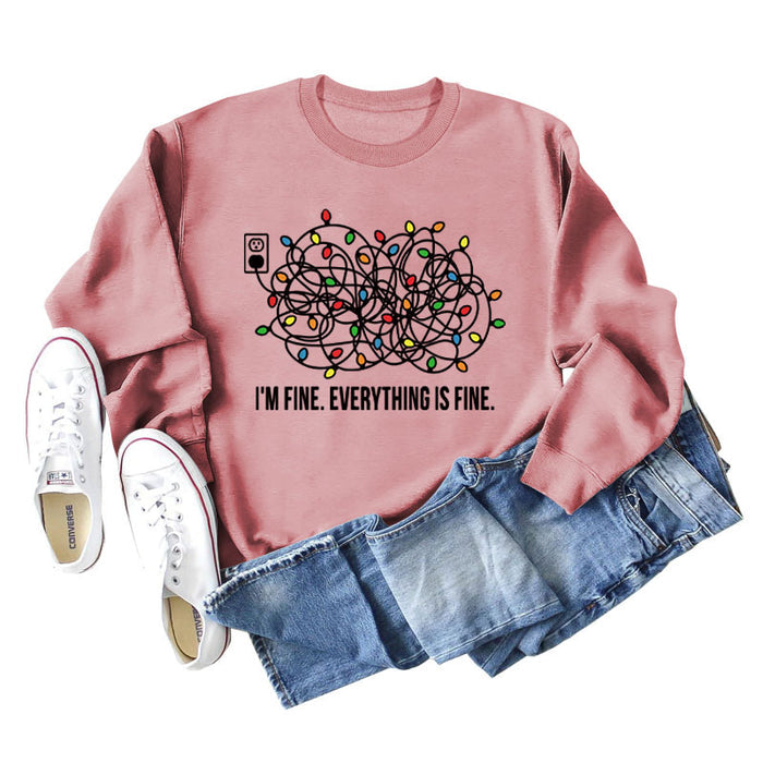 Rose gold sweater (black word color picture) / S