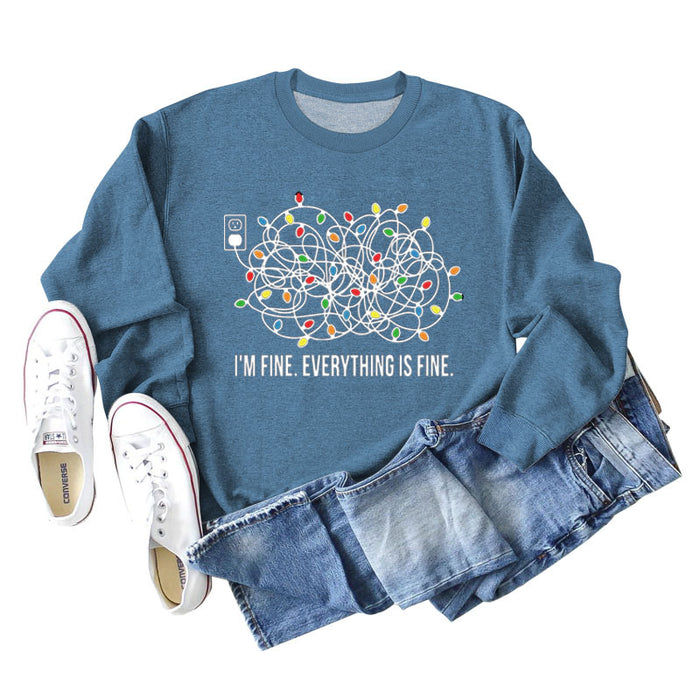Blue sweater (white color picture) / S