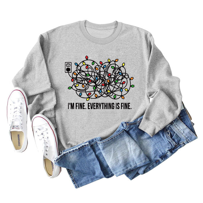 Gray sweater (black color picture) / S