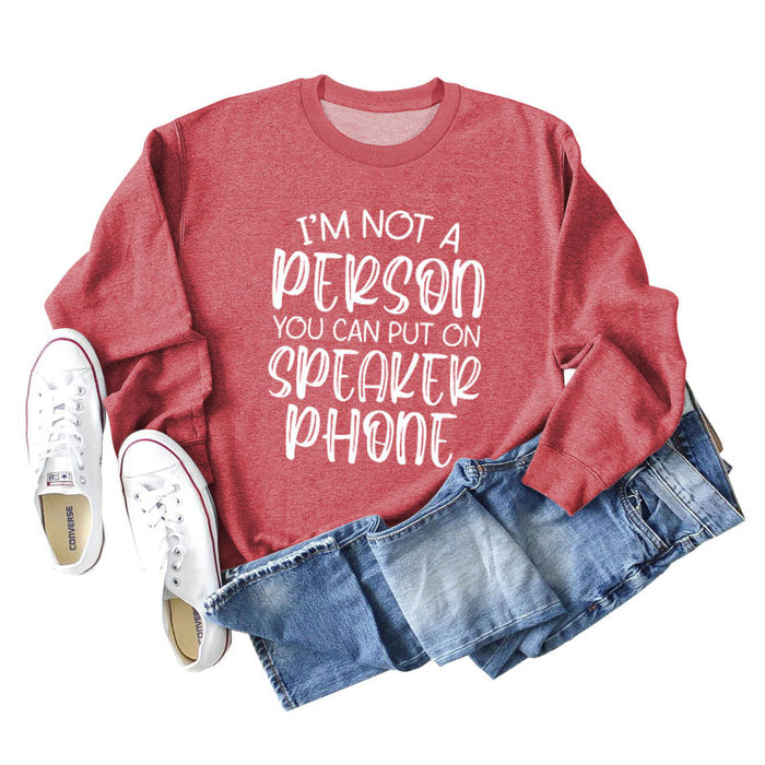 Red hoodie (white font) / S