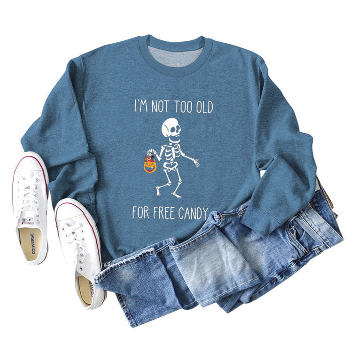 Blue sweater (white color picture) / S