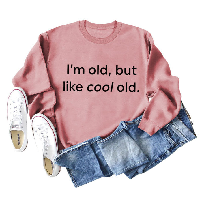 Rose gold sweater (black font) / S