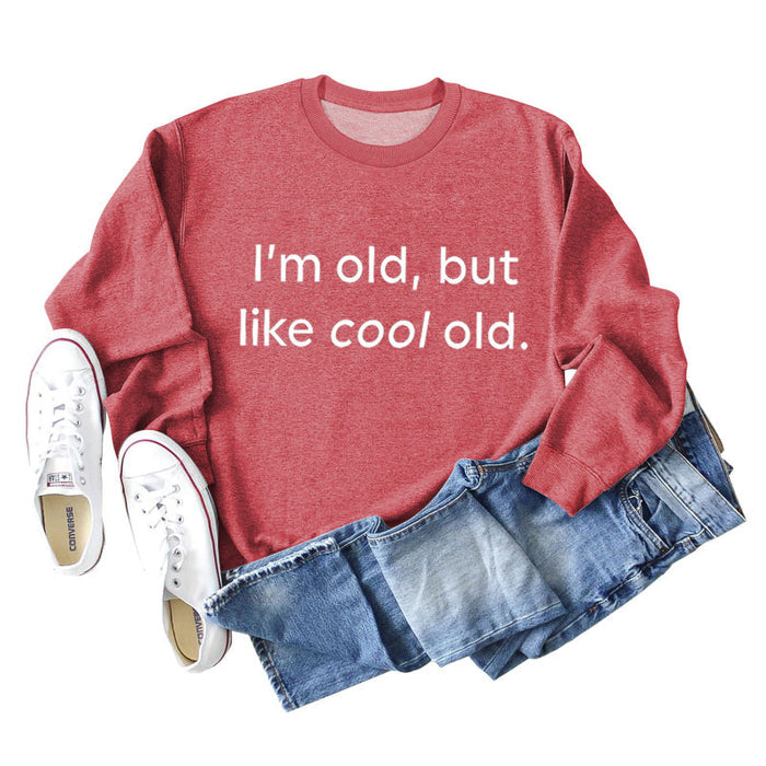Red sweater (white font) / S