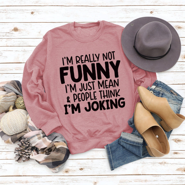 Rose gold sweater (black font) / S