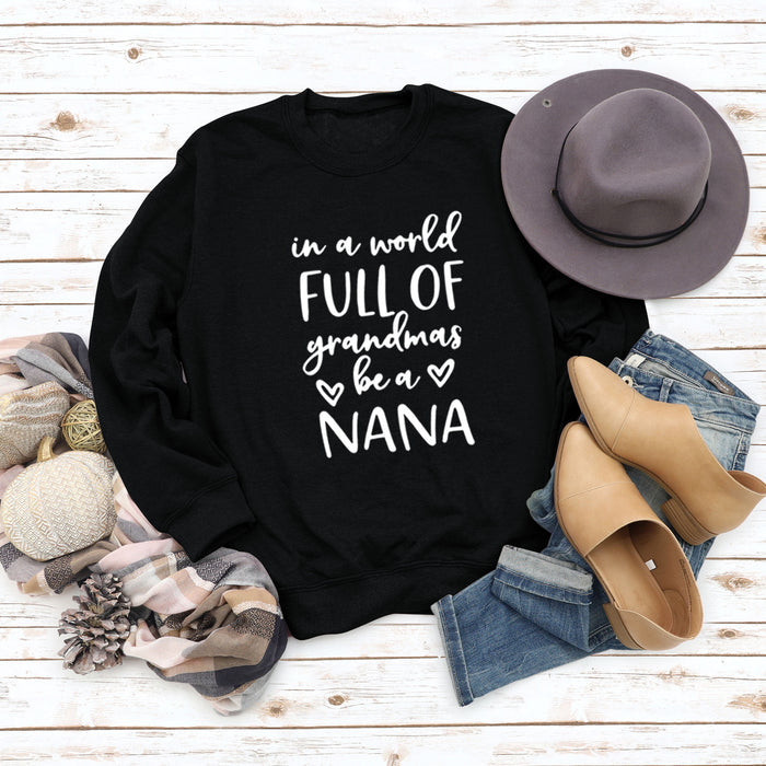 In A World Full Fashion Letter Round Neck Long Sleeve Oversized Sweater Girl