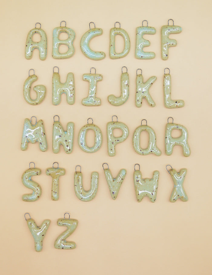 Initial Necklace - Honeydew