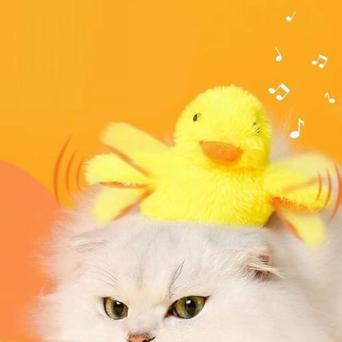 Interactive Cat Exercise Toys with Lifelike Quacking Sound Cat Toys Pet Clever