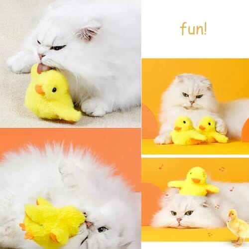 Interactive Cat Exercise Toys with Lifelike Quacking Sound Cat Toys Pet Clever