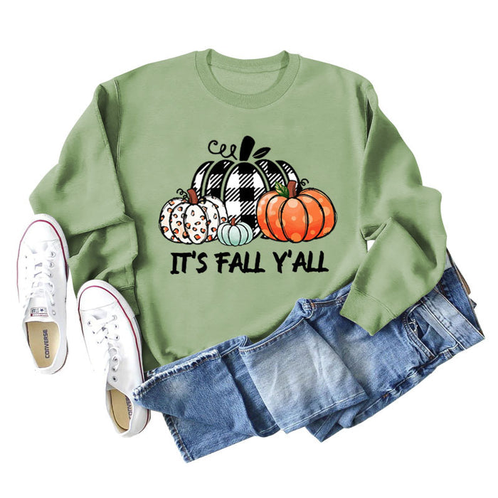 Olive green sweater (black word color picture) / S