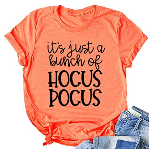 It's Just A Bunch of Hocus Pocus Women T-Shirt Halloween Shirt
