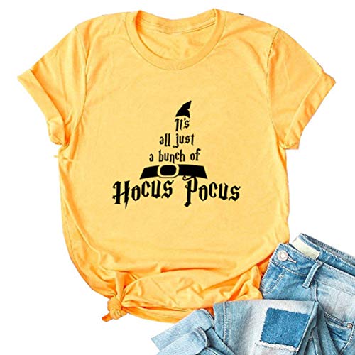 It's Just A Bunch of Hocus Pocus Women T-Shirt Halloween Shirt