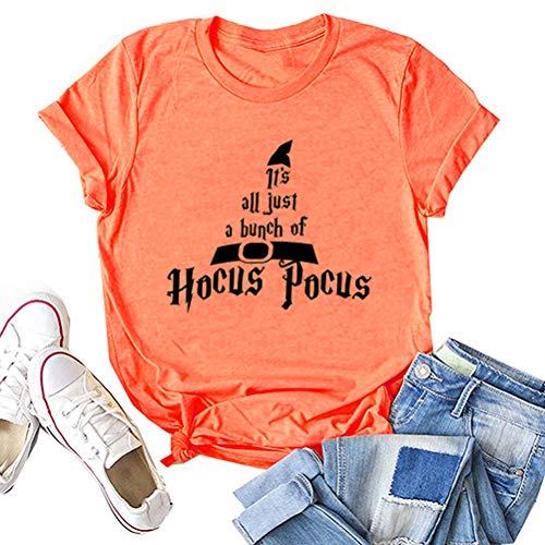 It's Just A Bunch of Hocus Pocus Women T-Shirt Halloween Shirt